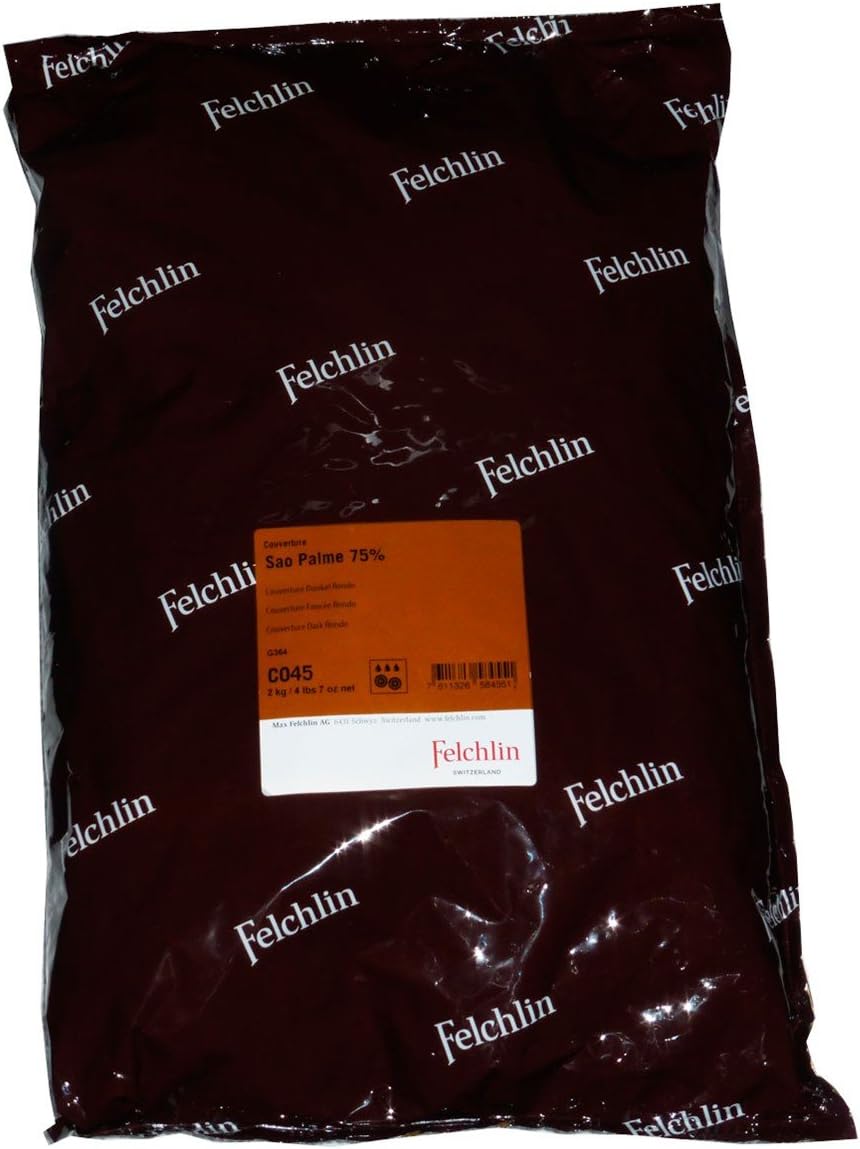 Dark Chocolate Coverture FELCHLIN Sao Palme 75%