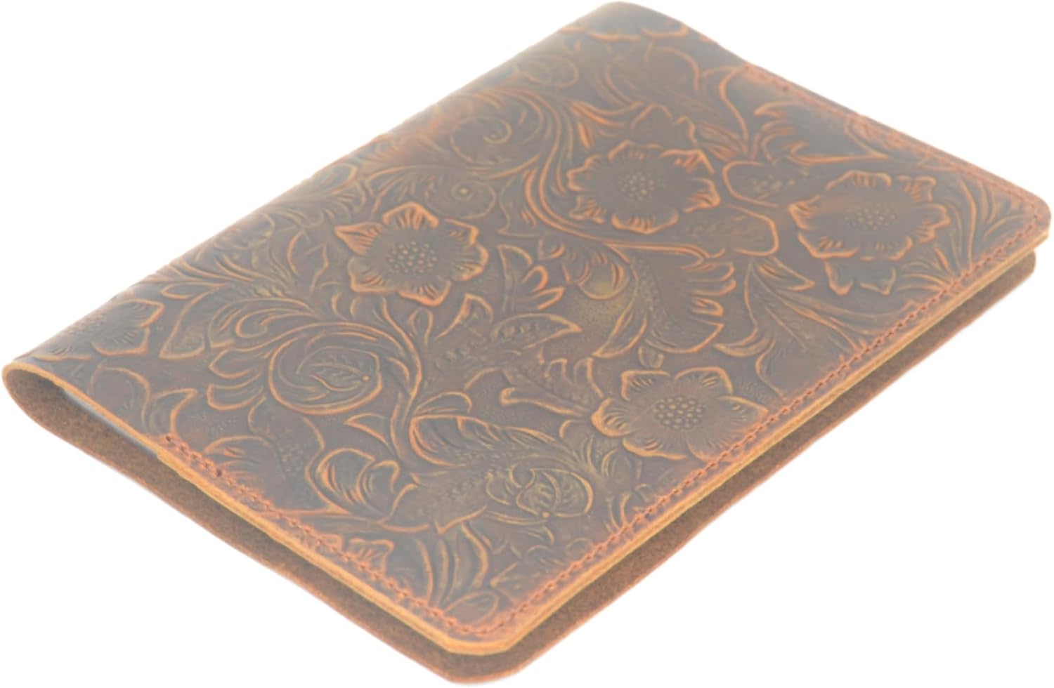 Personalized Leather Case for 7" Kindle Oasis 9th/10th Generation Leather Cover fit Oasis 3 2 2017/2019 case 12th gen, Kindle Oasis 10th Cover, Kindle Ebook Cover Flower Brown