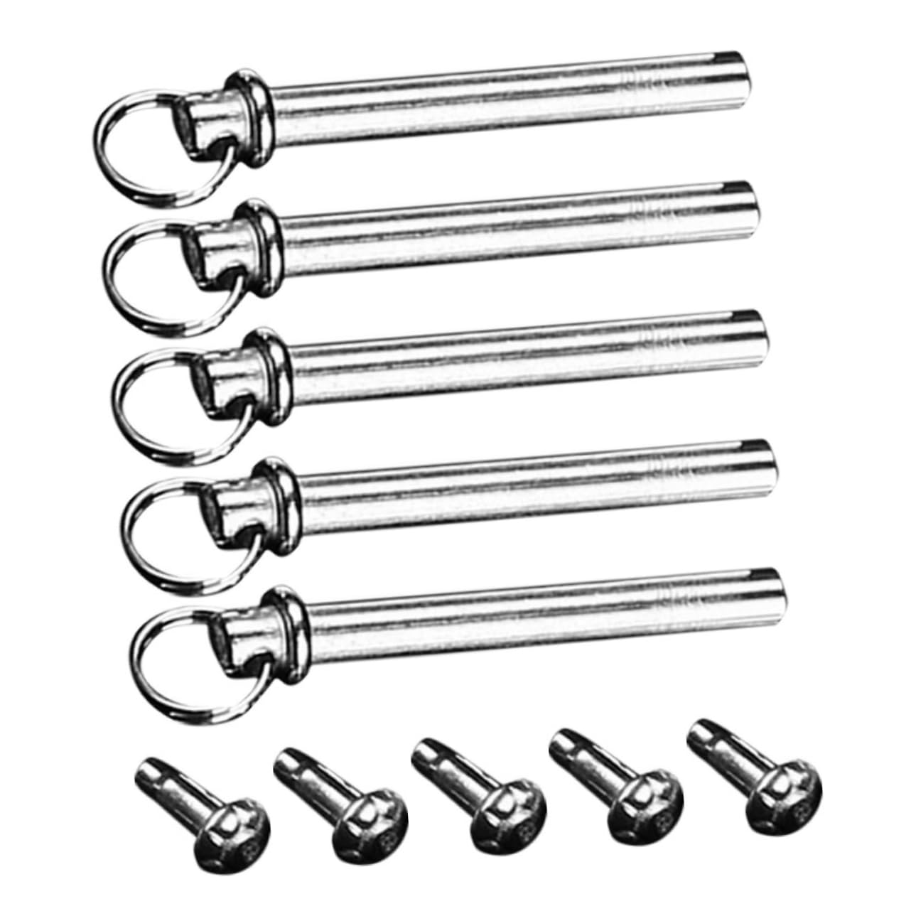 Vaguelly 5sets Folding Fan Repair Accessories Metal Plated Rivets Fan Hinge Screw for Hand