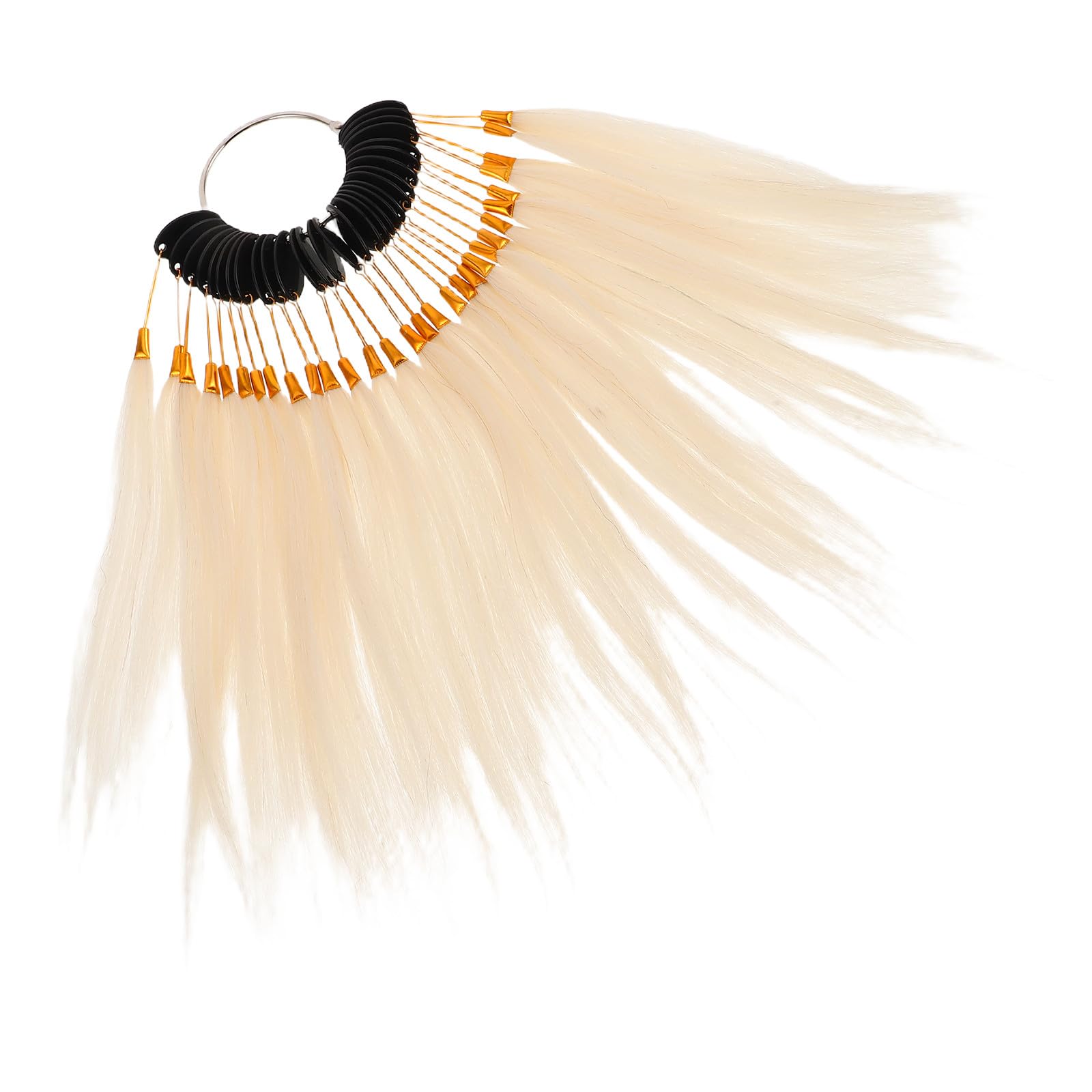 HOMSFOU Échantillons de Coloration de Cheveux Humains Naturels, 30 Mèches en Lot, Nuances Variées pour Test et Formation Coiffure, Outil Professionnel Salon, Nuancier Mèches Pratiques