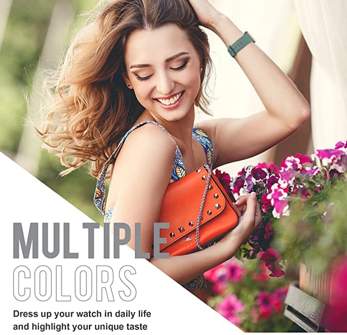 Image of MINX Smart Watch Strap Compatible for Apple Watch Band 38mm / 40mm / 41mm / 42mm / 44mm / 45mm / 49mm Series 8 /7 / 6 /5 / 4 /3 / 2 /1 SE Soft Silicone (Combo Packs)