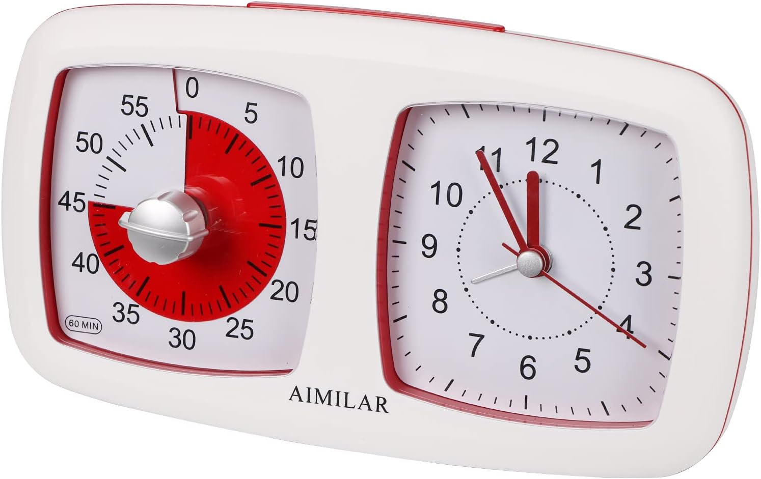 Buy 60 Minutes Visual Timer with Alarm Clock AIMILAR 2in1 Silent
