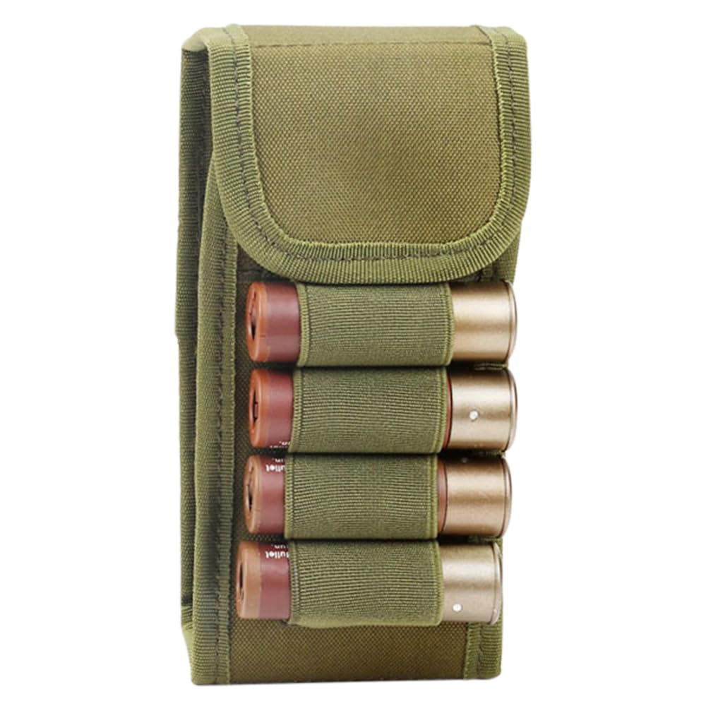 Taktische Munitionsträgertasche – 12 Schrotflinten-Patronen, MOLLE, Klettverschluss, 13,5x30 Cm