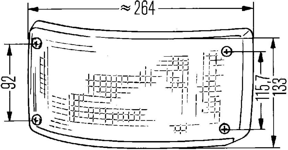 HELLA 2SB 005 603-137 Rearlight - Bulb - 12/24V - Fitting/Bolted - Lens Colour: Red - Plug: Male - left/right - Quantity: 32