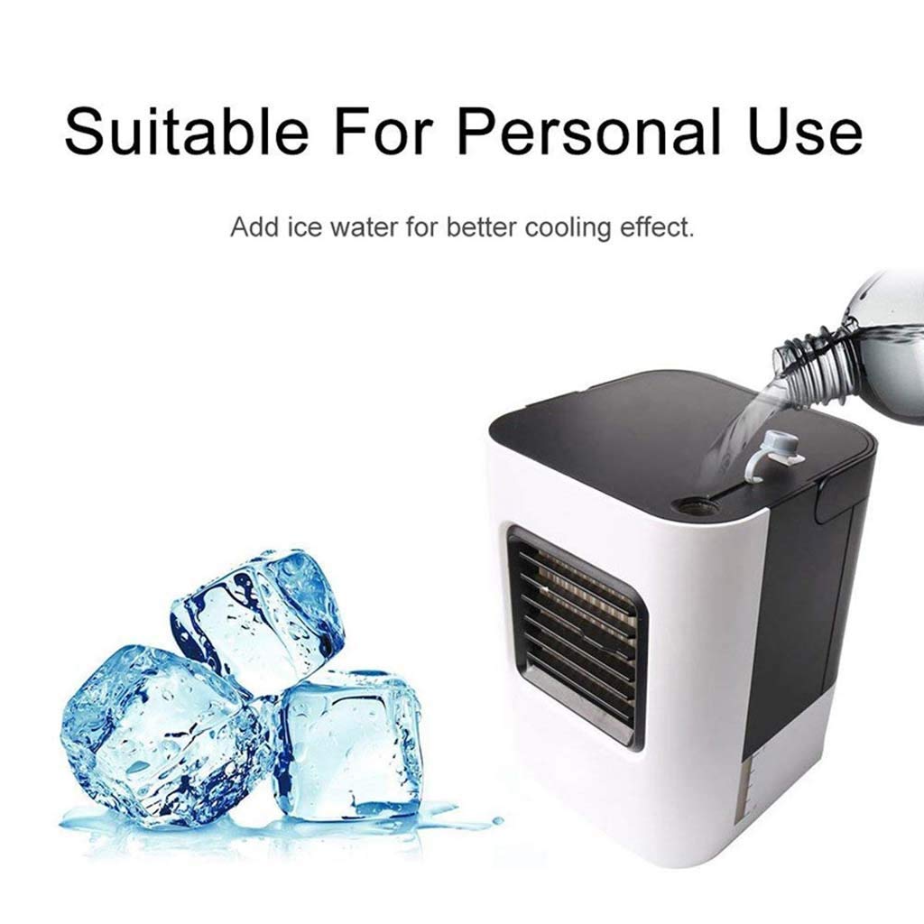 Enfriador de Aire para Oficina en casa Enfriadores evaporativos Mini Aire Acondicionado, Enfriador de Aire Personal portátil Humidificador y purificador de Aire Enfriador