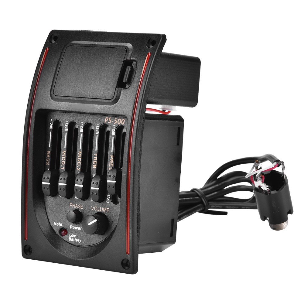 Buy EQ PS500 5Band Equalizer Digital Guitar Preamp Piezo Tuner Pickup