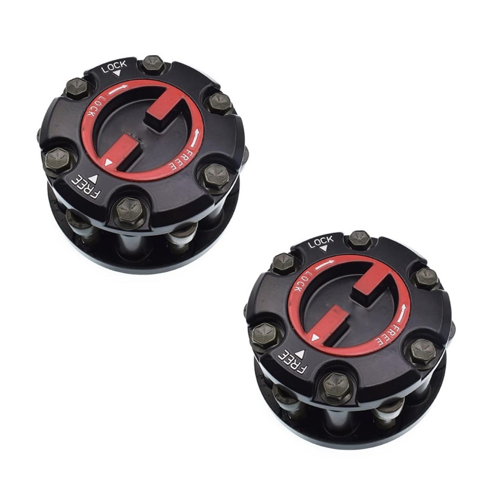KOKPIT 2 uds aptos for ISUZU Trooper for Opel Frontera cubo de rueda de carrera de bloqueo libre 4WD cubos mecánicos AVM433 Manual 17 SPLINES 897113446PT