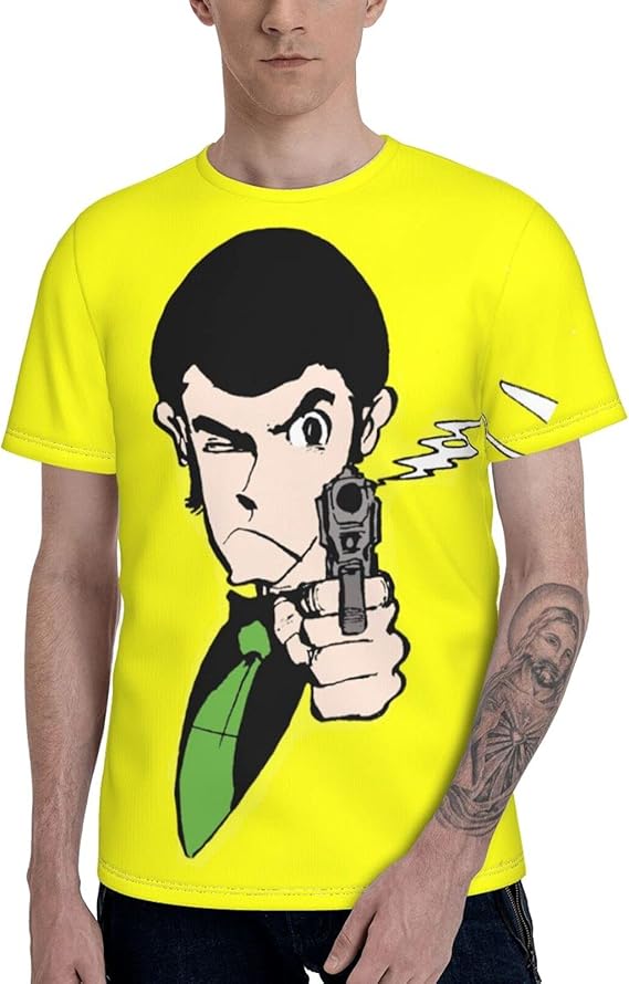 Amazon Co Jp ルパン三世 おしゃれ 8 メンズ Tシャツ おしゃれ 夏 メンズ 半袖 トップス スポーツtシャツ 斬新な 緩い Tシャツ クールなデザイン 大人用tシャツ グラフィック 人気 柔らかい 快適 ファッション