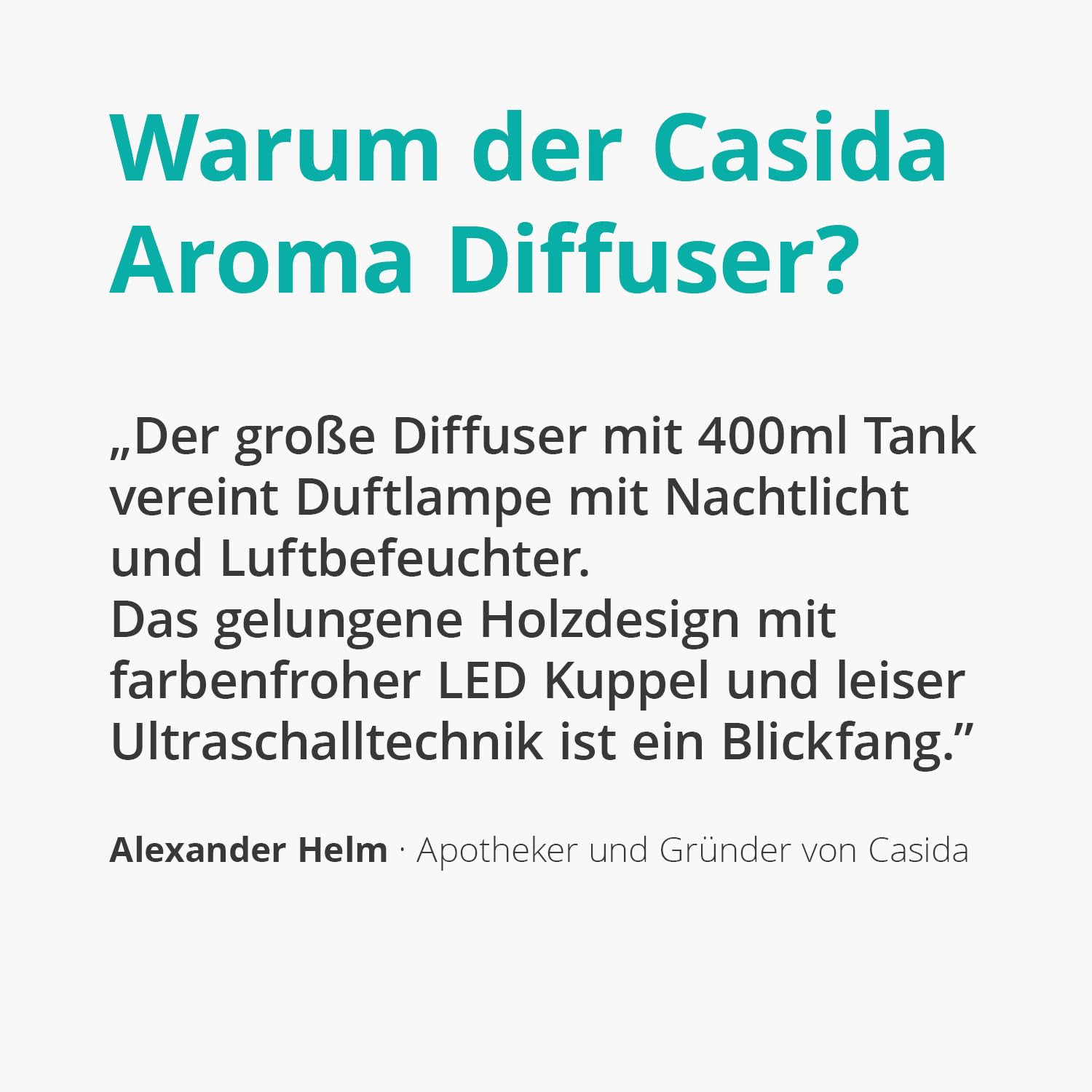 Dyfuzor aromatów 3 w 1 z motywem drewna i pokrywką białą - dyfuzor olejków eterycznych - nawilżacz - lampka nocna - Cicha technologia ultradźwiękowa - pojemność zbiornika na wodę 400 ml
