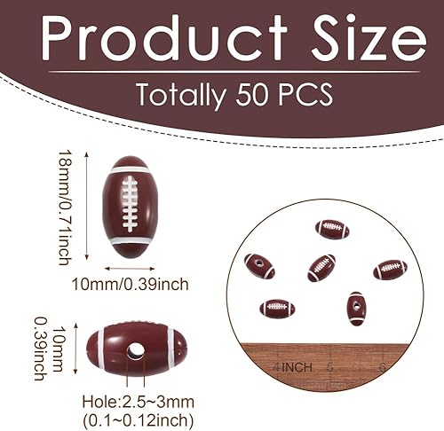 Miniatura 10 de 50 cuentas acrílicas opacas de estilo artesanal, artículos deportivos, cuentas acrílicas de baloncesto, cuentas espaciadoras de bolas para