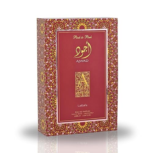 Miniatura 3 de Lattafa Ajwad Pink to Pink EDP 60ML (2.0 oz) Perfumes encantadores y reales, perfumes de larga duración para hombres y mujeres.