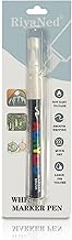 RiyaNed Marqueur pour meubles, blanc 1.0-6.0mm, 1 stylo de peinture pour enlever et réparer les rayures et les signes d'usure sur les meubles, les tables à manger, les tables et