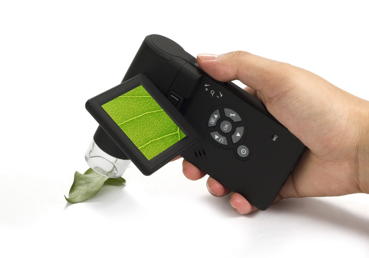 Mobiles LCD-Digitalmikroskop, 5 m, bis zu 1200-fache Vergrößerung, Micro-SD-Speicher, Foto- und Videoaufnahme