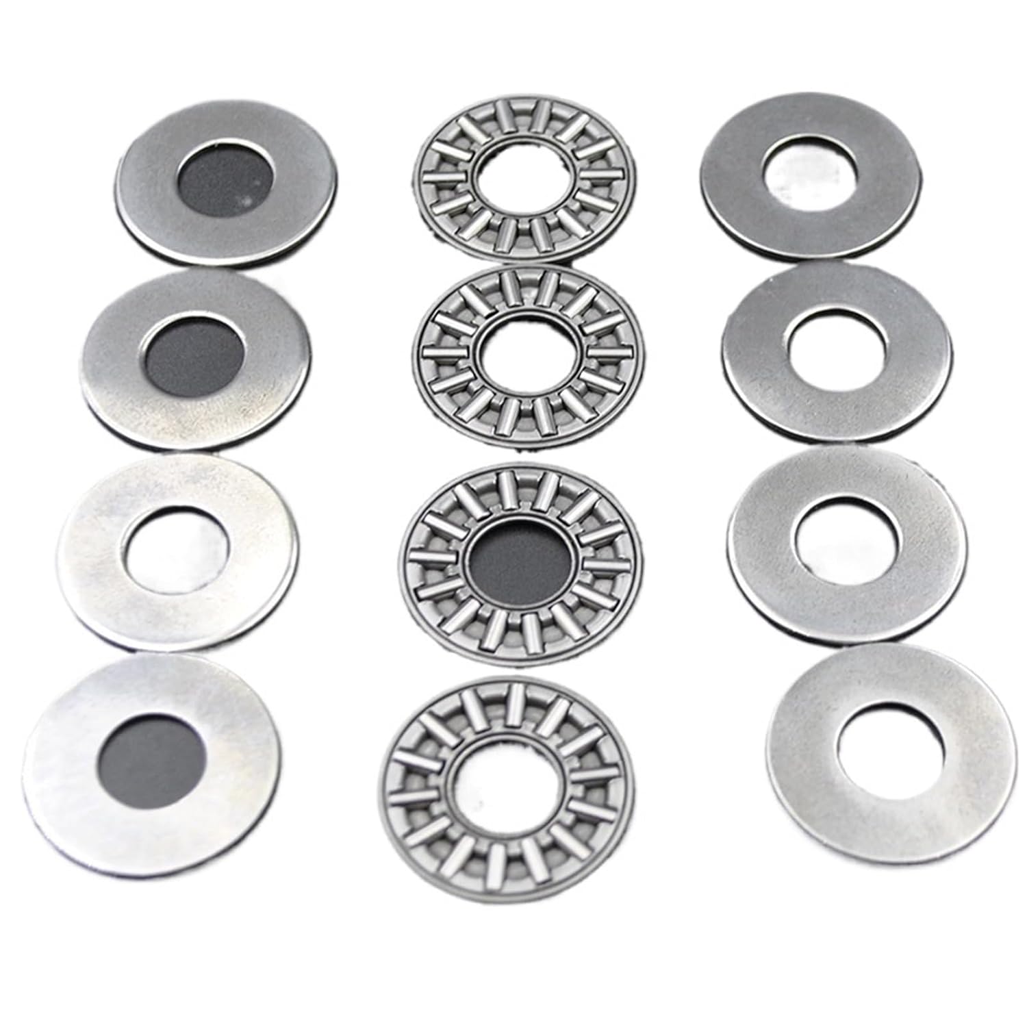 100Pcs AXK1024 +2AS Plane Thrust Needle Bearings 1024 10x24x4mm Wholesale 100pcs axial Thrust Roller Bearing with washers