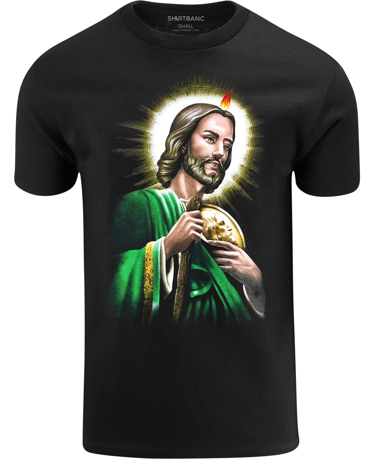ShirtBANCMens Graphic Shirt San Judas de Tadeo Tshirt, St Jude Patron