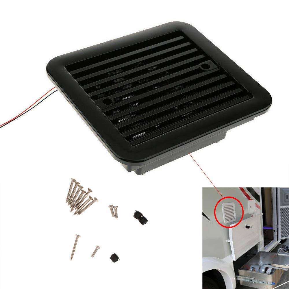 Riloer 12V OneWay Silent Cooling Fan Side Exhaust Port Air Fan
