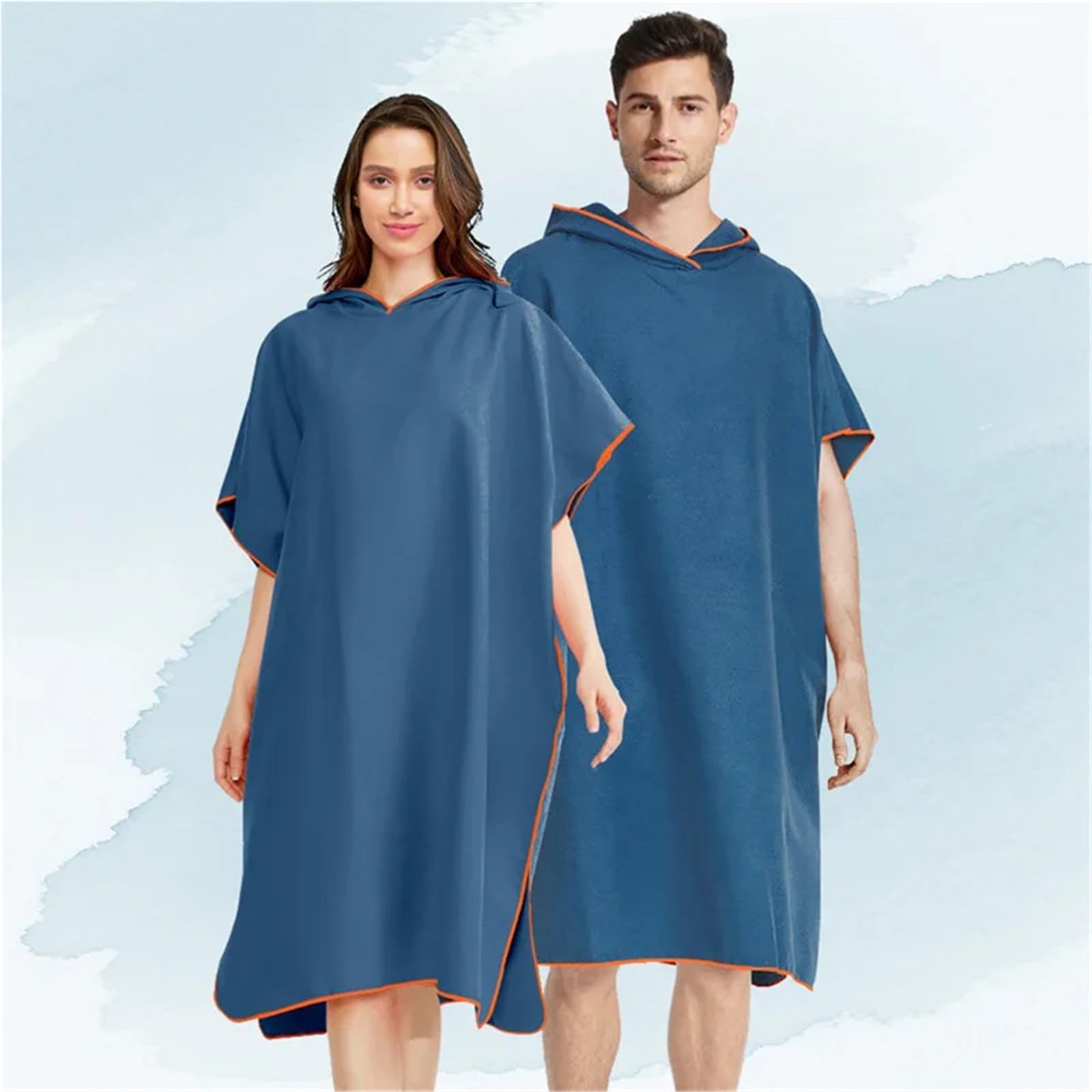 Poncho de Surf con Capucha Toalla Poncho de Microfibra con Capucha for Surf, Bata cambiante Absorbente Secado rápido for Adultos, Hombres y Mujeres, Playa, natación, Buceo, Traje baño(Color5)