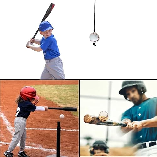 Miniatura 6 de Asistencia de entrenamiento de béisbol y softbol, cuerda de entrenamiento de bateo de béisbol y softbol, práctica de habilidades de swing de