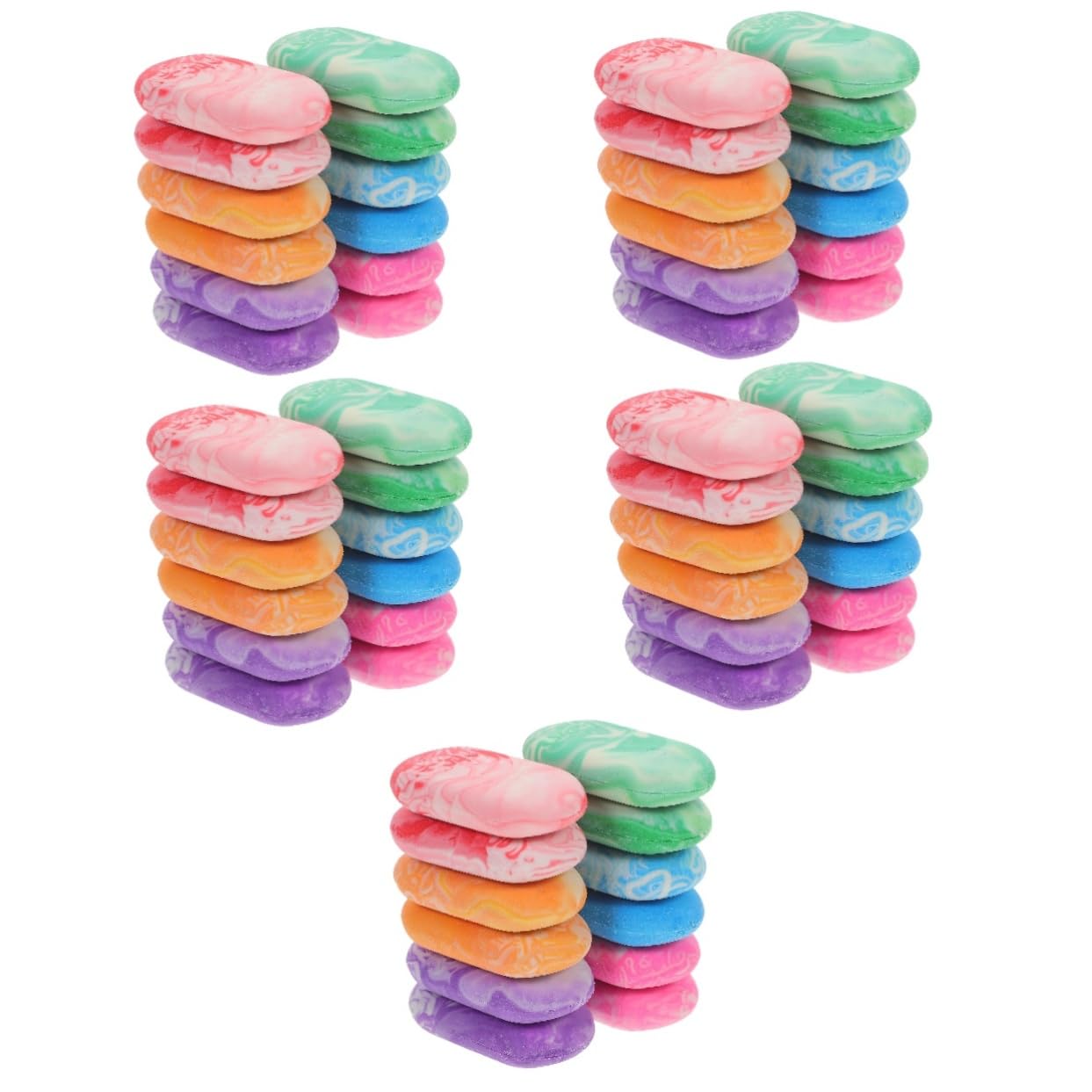 SHINEOFI 5 Sätze Marmor Radiergummi Marmor Radiergummis Für Bleistifte Weich Tragbar Zum Zeichnen Kleiner Radiergummi Radiergummis Für Das Klassenzimmer Marmor 12 Stück * 5
