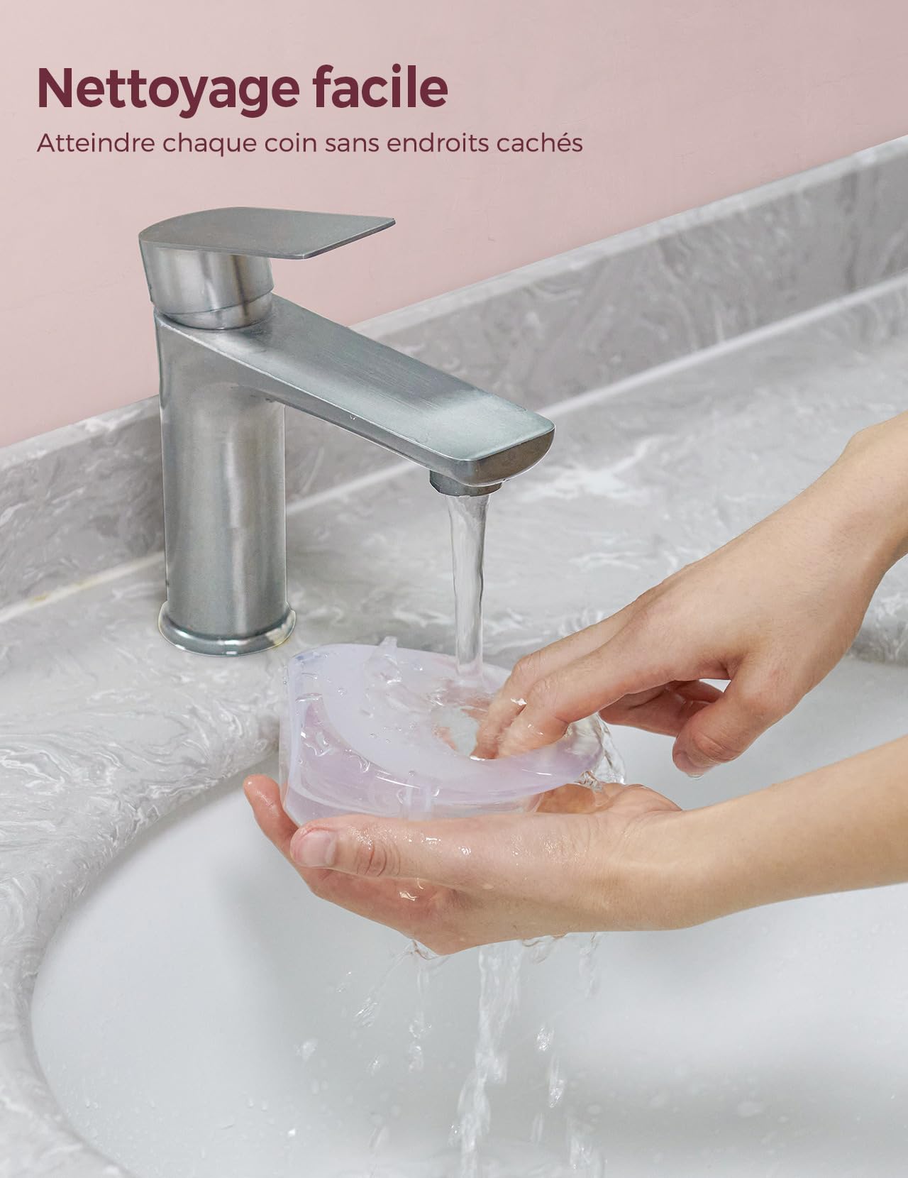 Momcozy BC003 coquillage d’allaitement, coupelles de recueil lait maternel réutilisables en silicone souple, collecteur de lait 90 ml avec meilleure adaptation et douceur, lot de 2