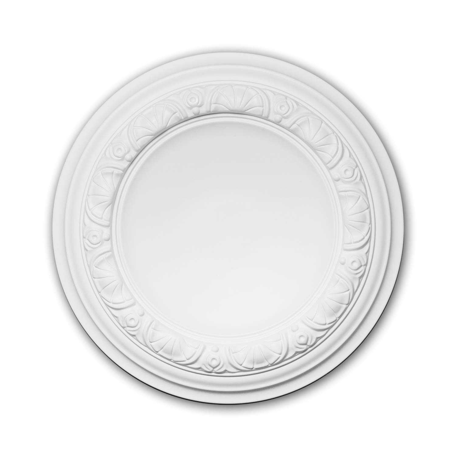 Rosetón de poliuretano pretratado Profhome 156032 para decoración de techos