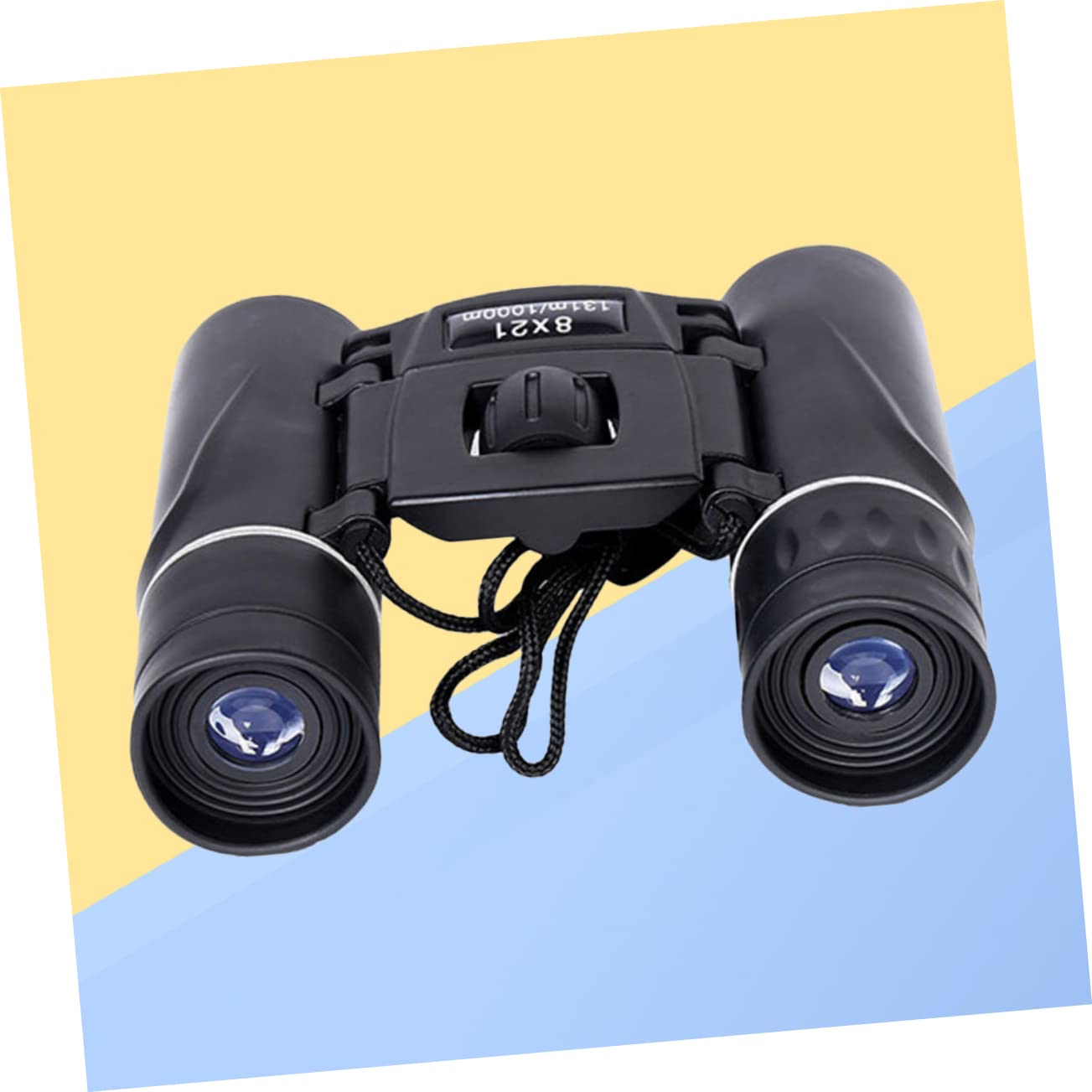 Artibetter 2piezas Binoculares Compactos Plegables Impermeables Senderismo Camping y Conciertos Telescopio De Mano Portátil Negro