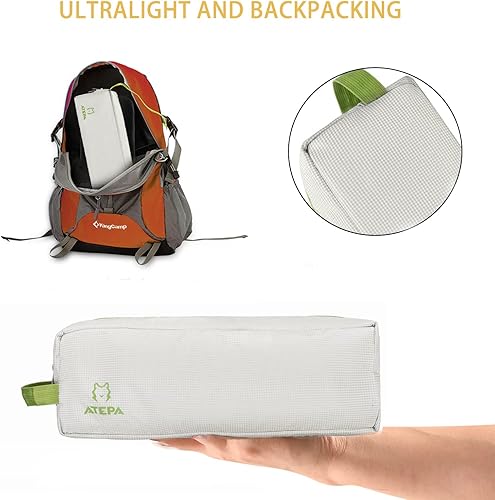 Miniatura 2 de ATEPA Catres de camping plegables ultraligeros para mochileros, cama de dormir ligera y compacta para adultos para viajes al aire libre, césped,