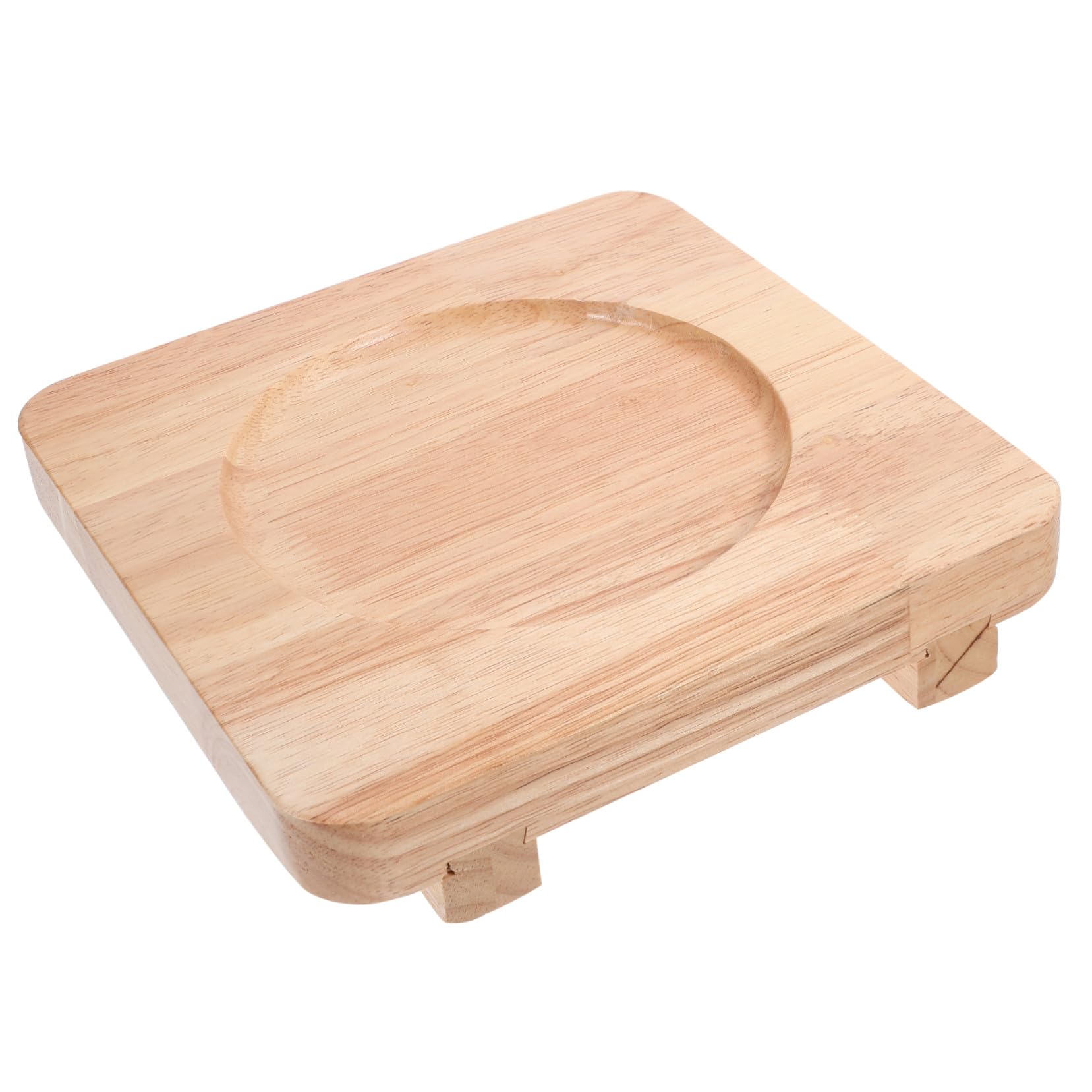 TOYANDONA Holz Topfuntersetzer mit Innengravur rutschfest Hitzebeständig Küchenzubehör für Heiße Gerichte Stil Tischdeko Geeignet für Zuhause Restaurant Geschenk