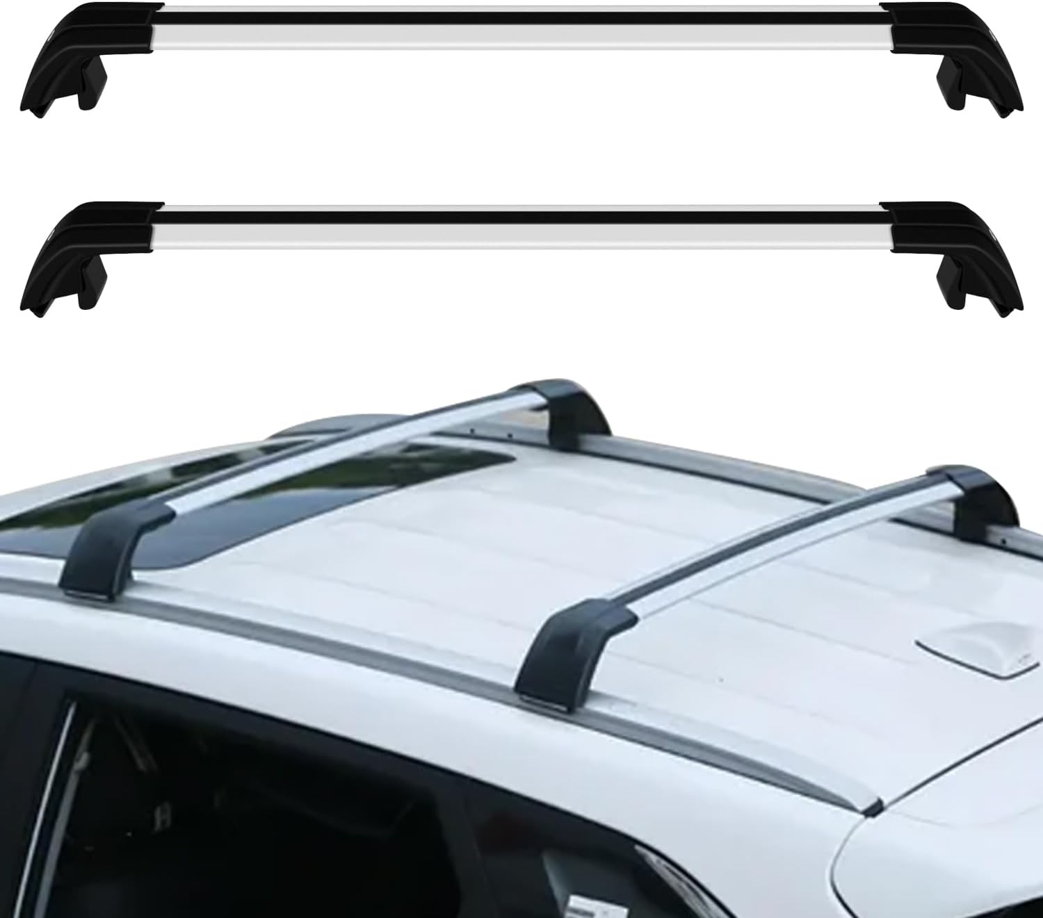 OCPTY Roof Rack Cross Bars Fit for Mistubishi Outlander 2013 2014 2015 2016 2017 2018 2019 2020 2021 2022(Factory Original Roof Side Rails Needed) Cargo Bars for Cargo Carrier Bag Luggage Kayak OCPTY Roof Rack Cross Bars Fit for Mistubishi Outlander 2013 2014 2015 2016 2017 2018 2019 2020 2021 2022(Factory Original Roof Side Rails Needed) Cargo Bars for Cargo Carrier Bag Luggage Kayak