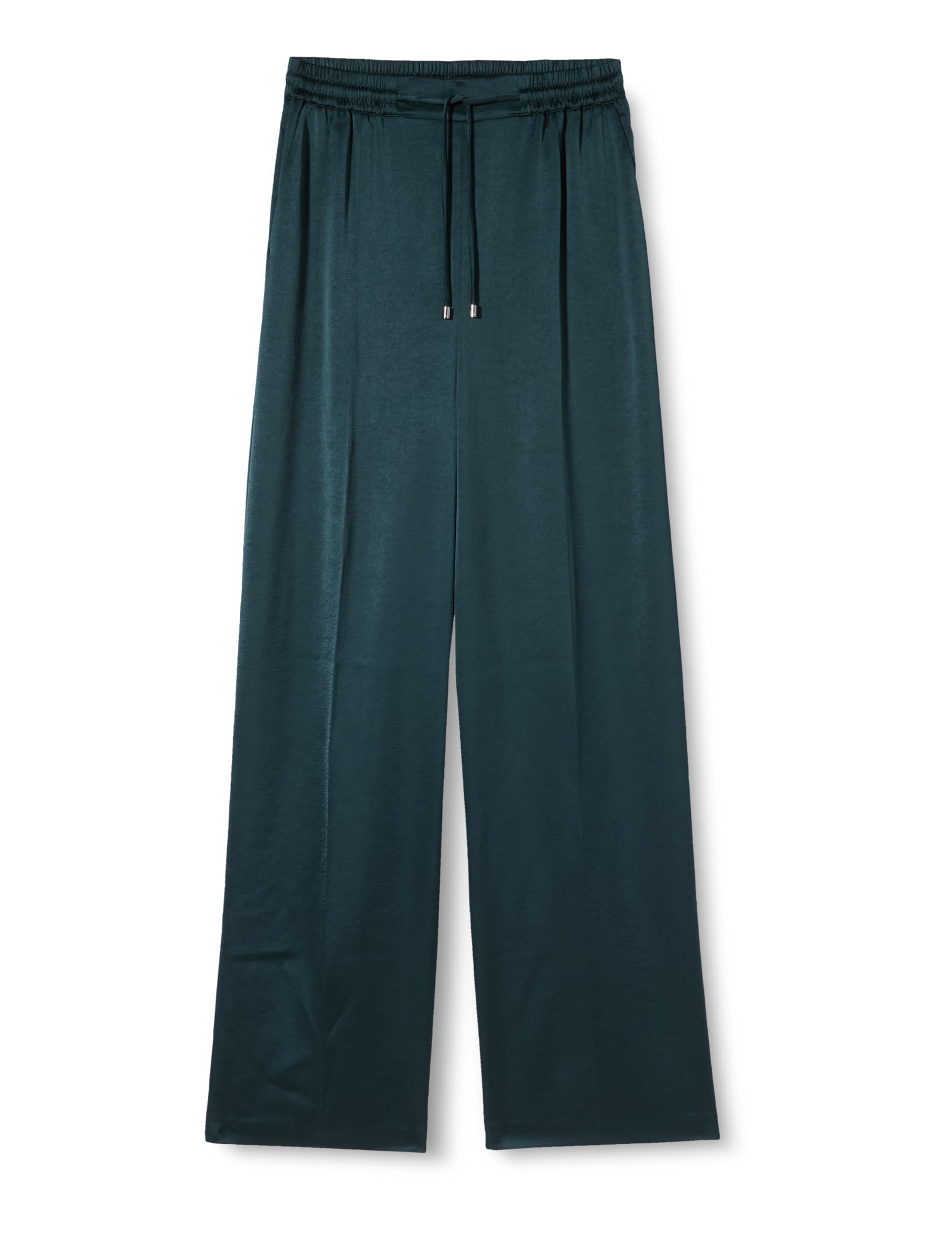 Ted Baker Womens Wmt-umaibo-Satin Wide Leg Jogger Dress Pants, Dk-Green, 16 UK