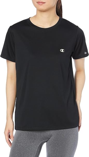 Champion Tシャツ 半袖 丸首半袖シャツ 丸首 UVカット 吸水速乾 ワンポイントロゴ ショートスリーブドライTシャツ CWSTS301レディース - 5