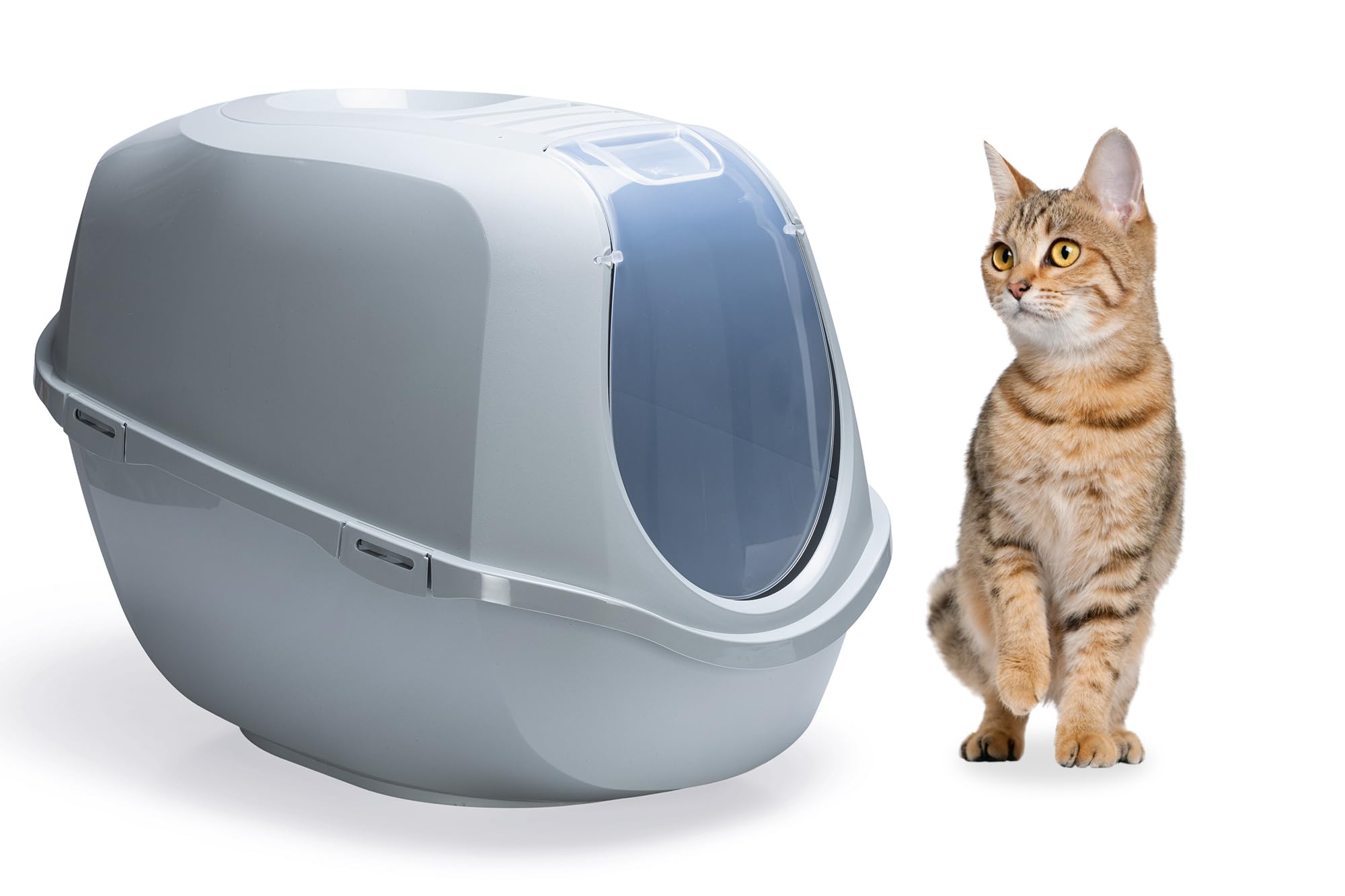 Karlie Mega Smart Cat Eco 522868 Cat Litter Tray L 66 x W 46 x H 49 cm Grey