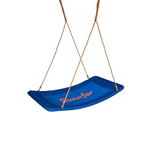 Swurfer Platform Tree Swing for Kids and Adults - Outdoor Large Rectangle Saucer Swing Sets for Backyard, 700lb Capacity, Adjustable Rope, Weather Resistant, Durable Metal Frame, Easy Assembly, Age 3+