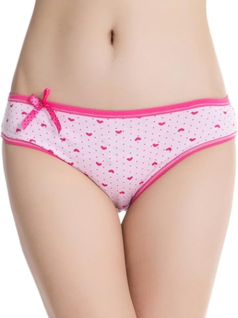 Amazon Co Jp C Princess パンツ レディース 下着 かわいい 綿 女性 ショーツ ガールズ インナー ローライズ おしゃれ パンティ 水玉 2ピンク ファッション