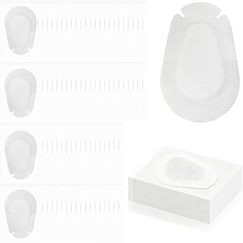 Eye Patches 50pcs Individual Pack Breathable Sticky Eye Patch for Amblyopia Disposable Eye Pads for Kids Unisex