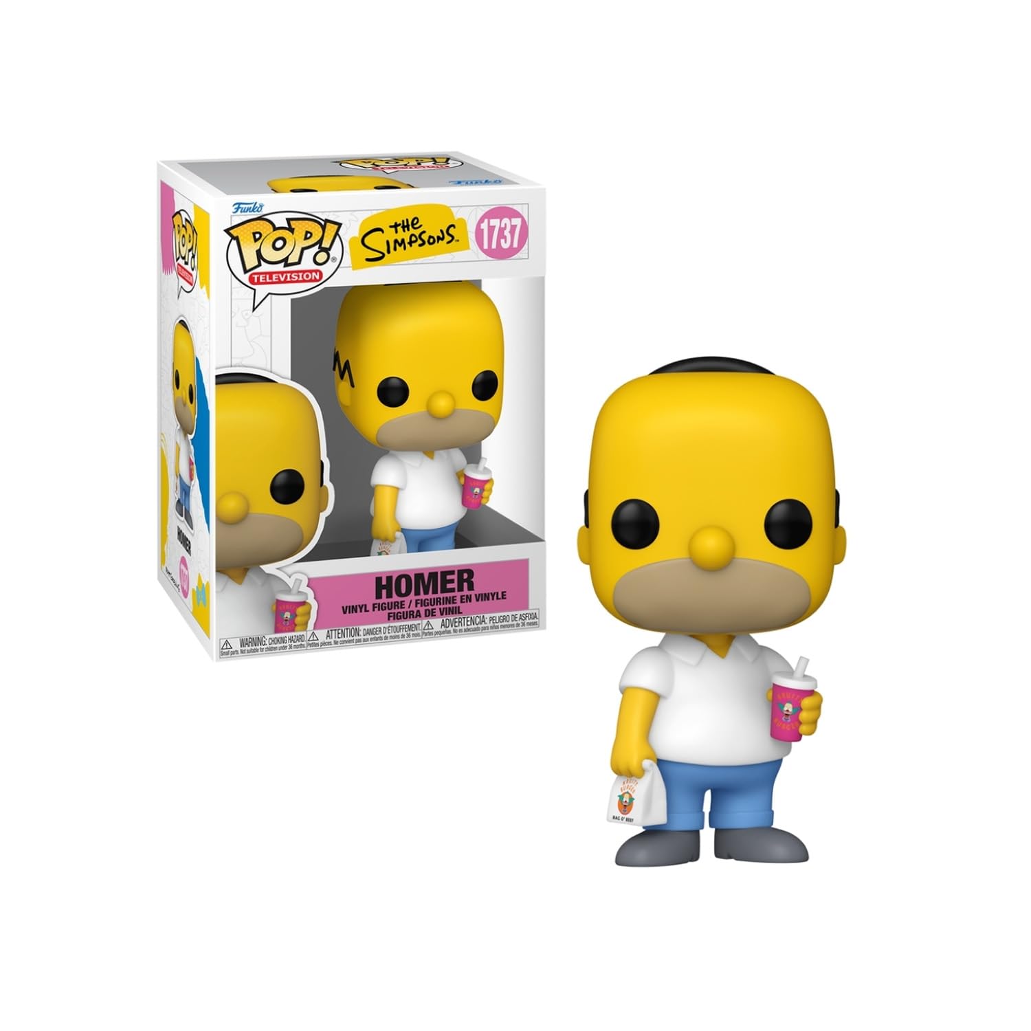 Candide, Boneco, Funko POP! Homer com Krusty Burger, Os Simpsons