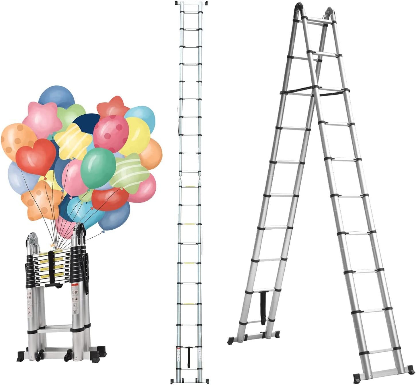 DayPlus Telescopic Stepladder Ladder, Dual Use Bolivia | Ubuy