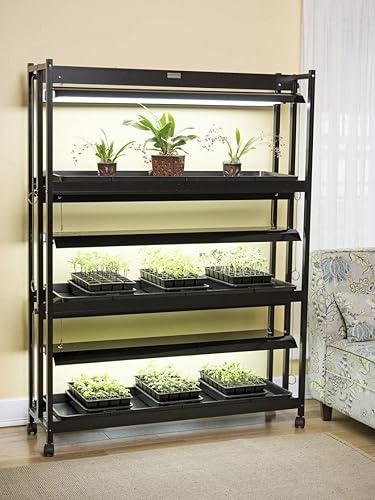 Miniatura 1 de Gardener's Supply Company Jardín Sunlite de 3 niveles de alta intensidad  51 pulgadas de largo x 14-58 pulgadas de ancho x 68-12 pulgadas de alto  9