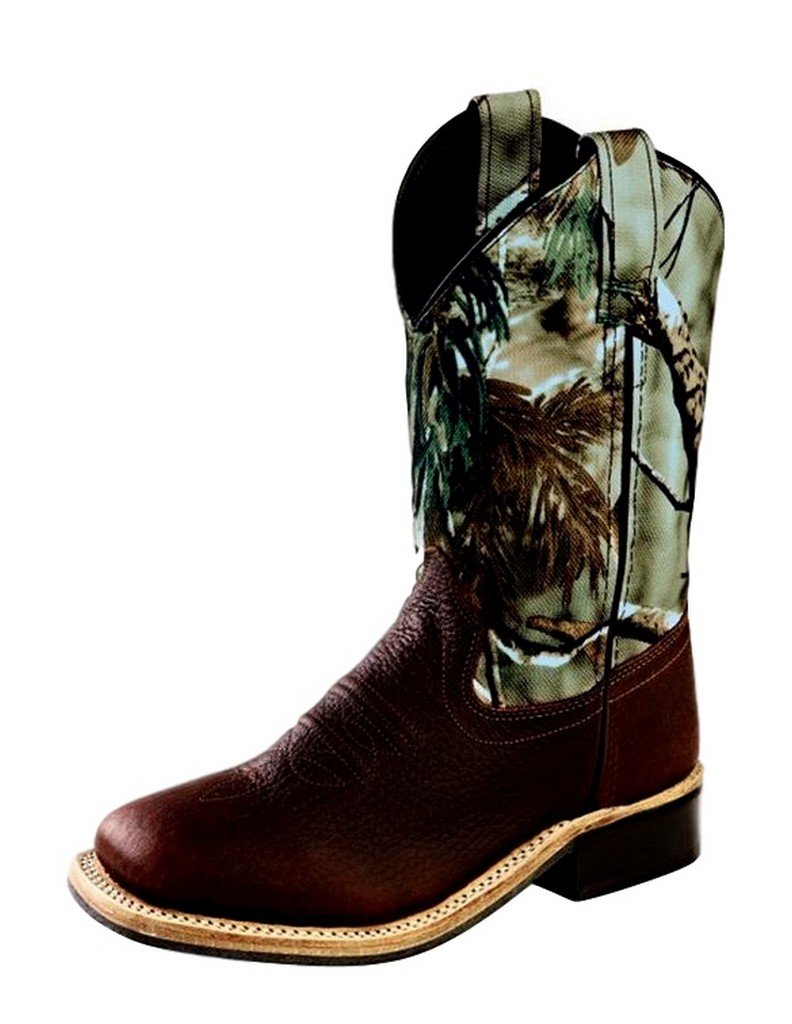 Square Toe Camo Cowboy Boots Old West Kids Camo Square Toe Cowboy