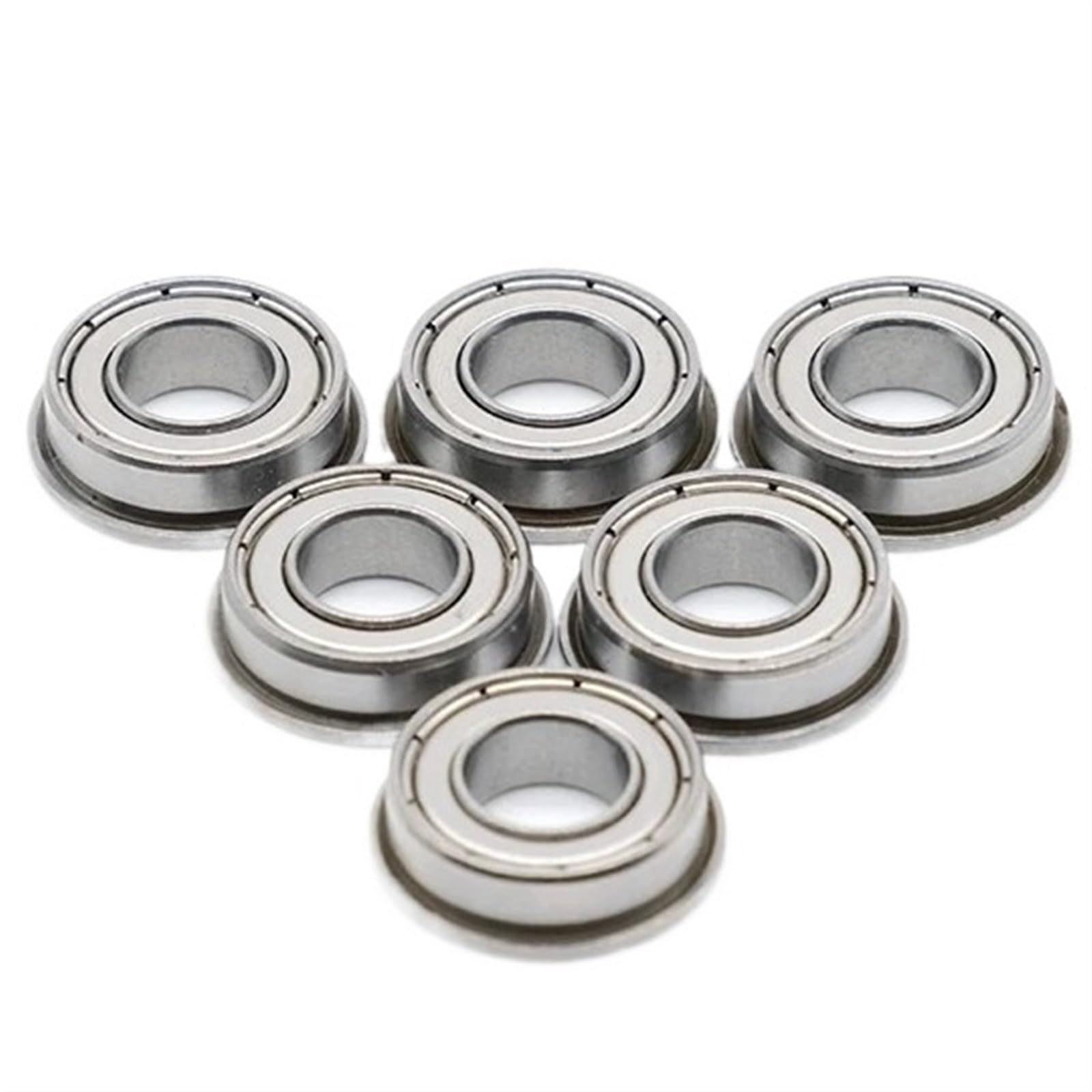 Deep Groove Double Rubber Seal Bearings F698ZZ Bearing ABEC-7 (10 Pieces) 8 * 19 * 6 Mm Flanged F698Z Ball Bearings F698 ZZ F619/8ZZ Smooth Operation and Fast Speed
