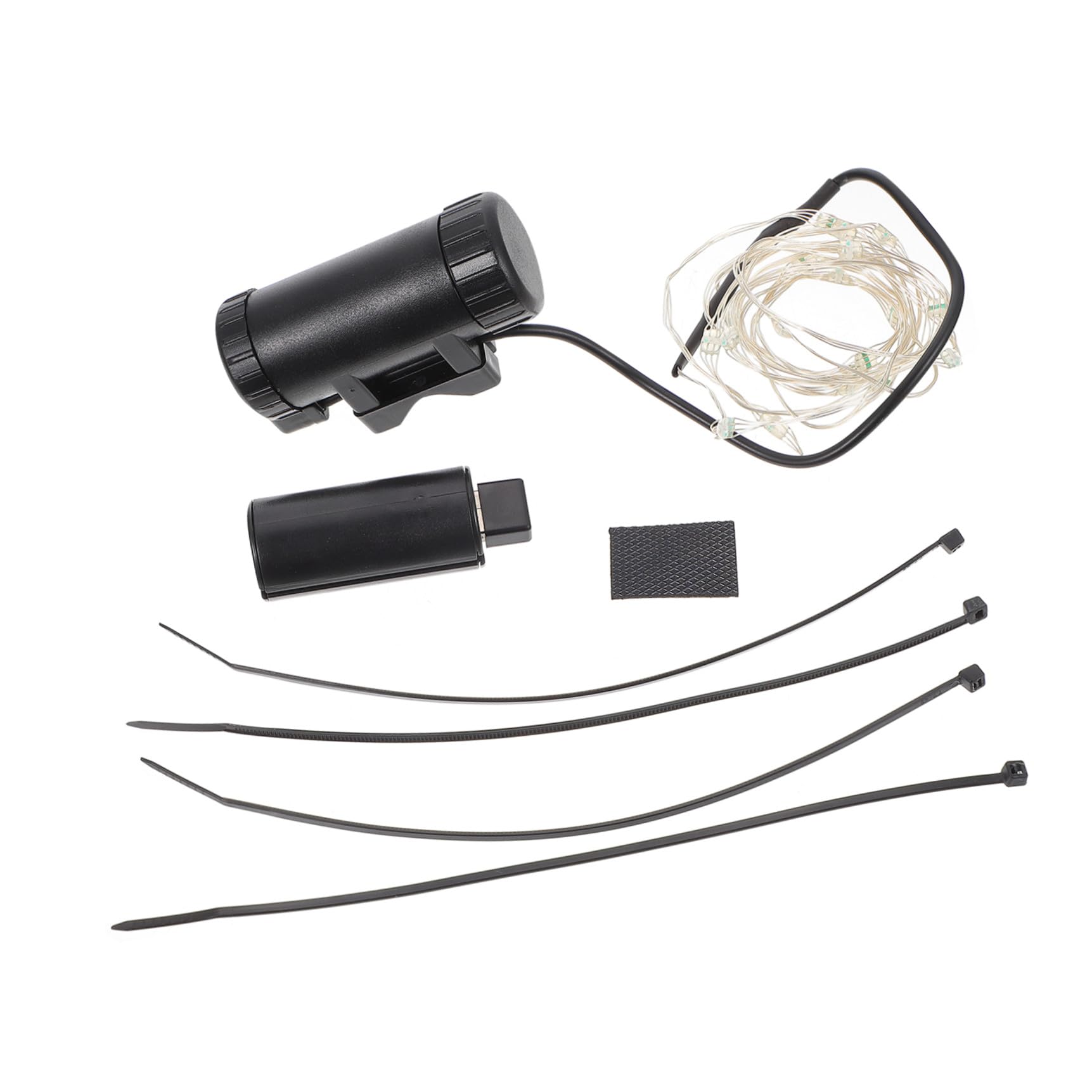 LIOOBO Vélo Lumière Dirigé Devant Réfléchissant Arrière Lumières Parlait Rechargeable Veilleuse De Vélo Lumière De Rayon De Roue Light Night LED Black Abdos