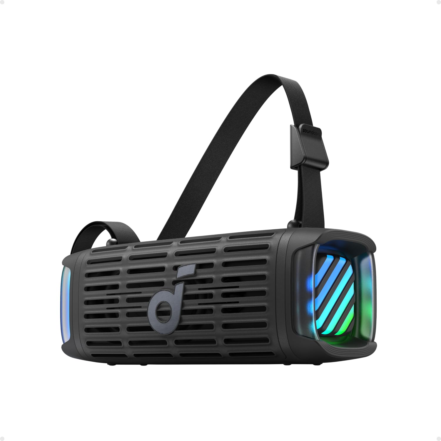 Soundcore Boom 3i by Anker, Rugged Outdoor Speakers, IP68 Waterproof, Floating Playback, Saltwater-Resistant, BassUp 2.0, 50W Portable Speaker, Bluetooth 5.3, 16H Playtime, TWS, Kayak/Fishing/Camping