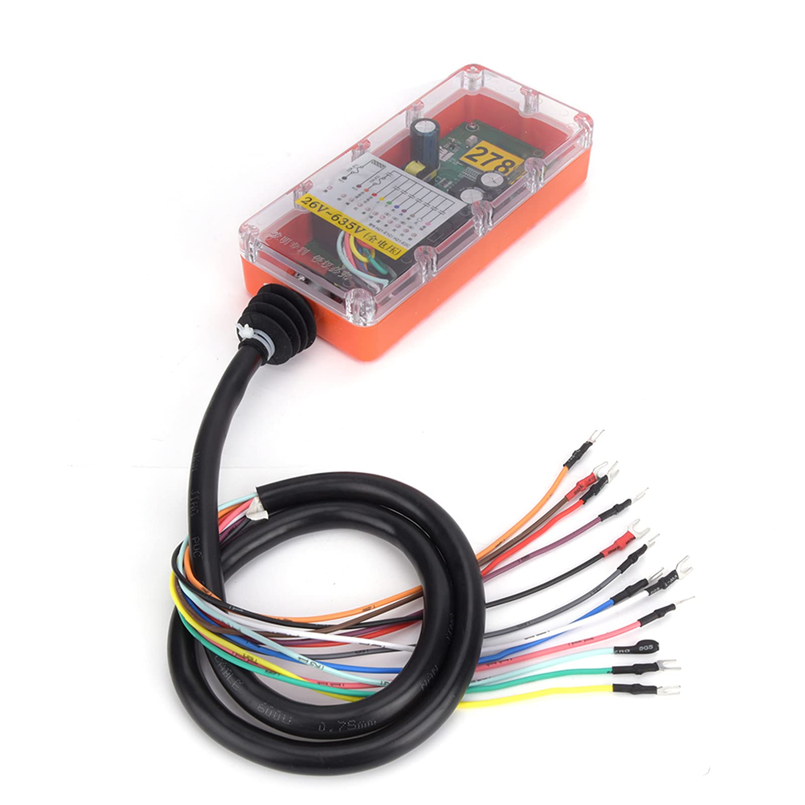 Mando a Distancia Industrial Inalámbrico H21 E1C, Resistente Al Agua, Duradero, 1 Transmisor, 1 Receptor, Conjunto para Operación de Maquinaria Pesada (26-635V)