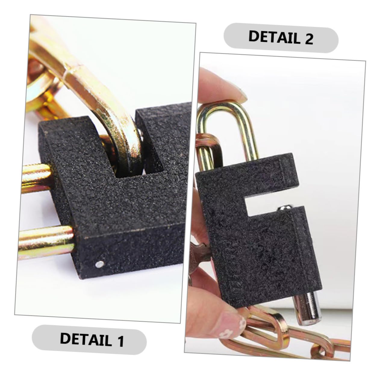 POPETPOP Bike Lock with Keys Durable Cut Chain Lock Secure for Bicycles Motorcycles and More Versatile Locking for Outdoor Activities and Travel Gear