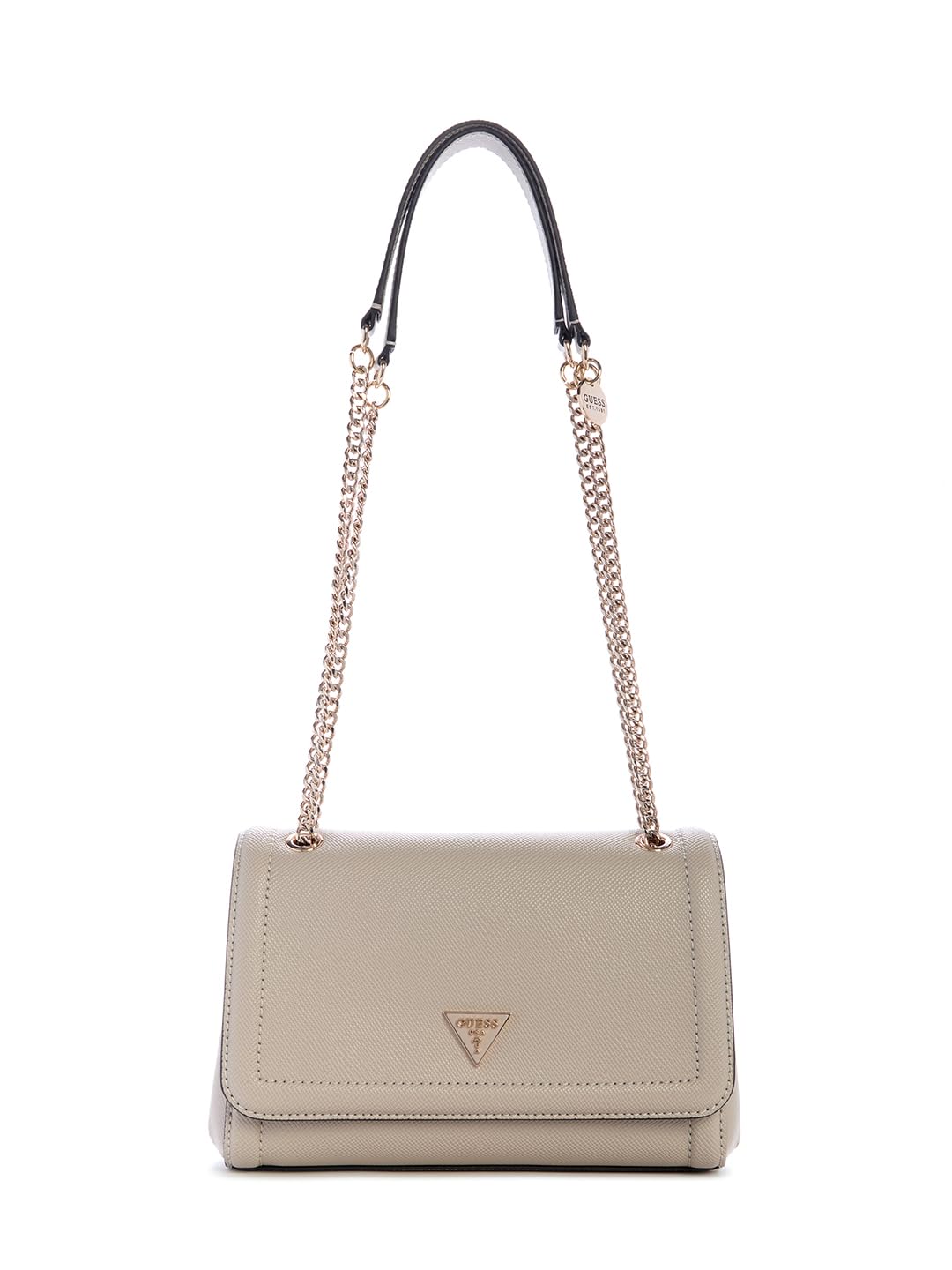 Guess Women's Beige Shoulder Bags, One Size, Noelle Ii Cnvrtble Xbody Flap