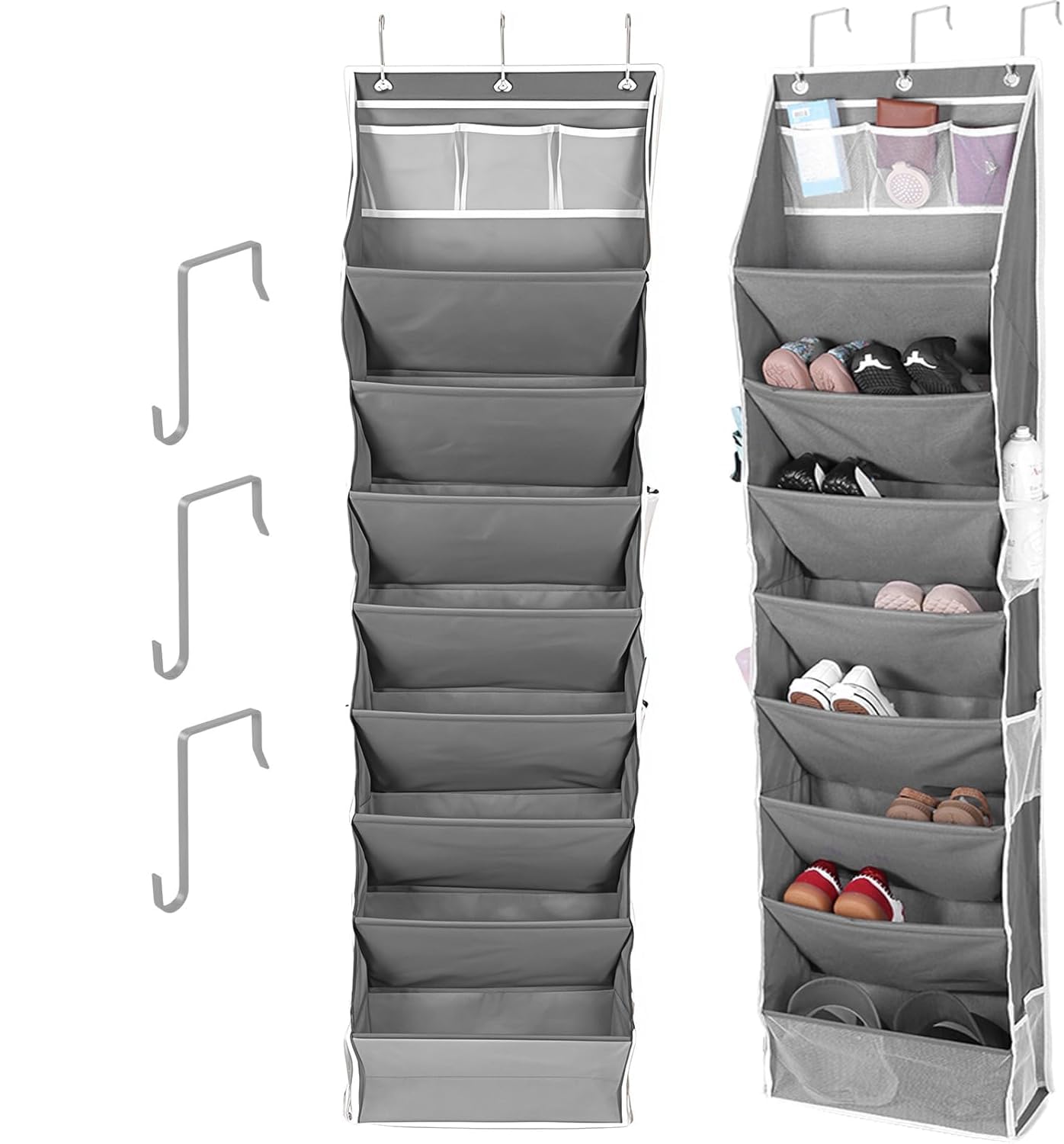 LJEC Organizer Über Der Tür Für Schuhe 12 Gitter Organizer Über Der Tür Für Schuh, Hängende Schuhaufbewahrung,hängende Aufbewahrung Für Hut,