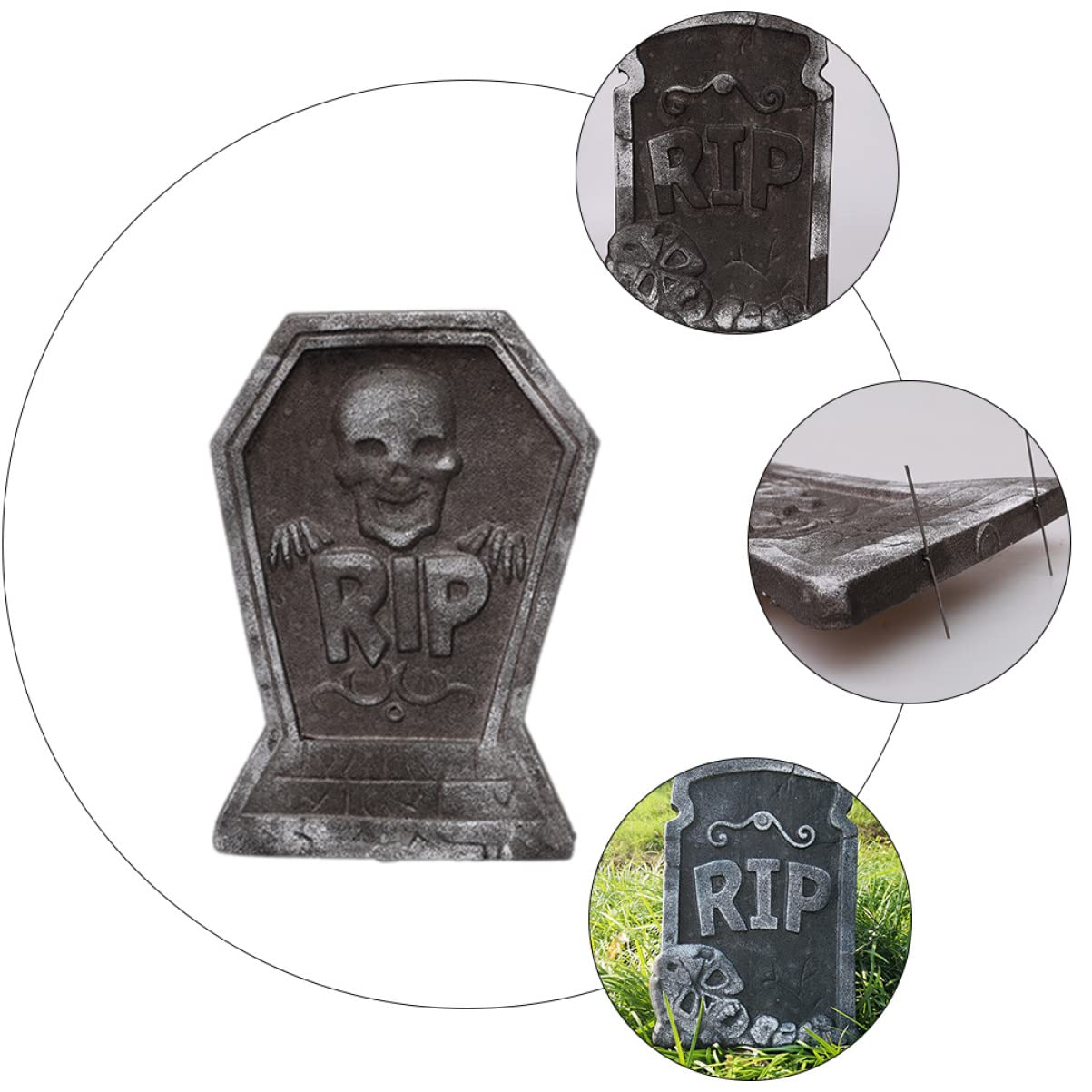 STOBOK 8stücke Halloween Grabstein Deko Gruselige Schaumstoff Ornamente Für Gespenstische Partys Und Geisterhäuser Zufälligen Designs Für Halloween-Dekorationen