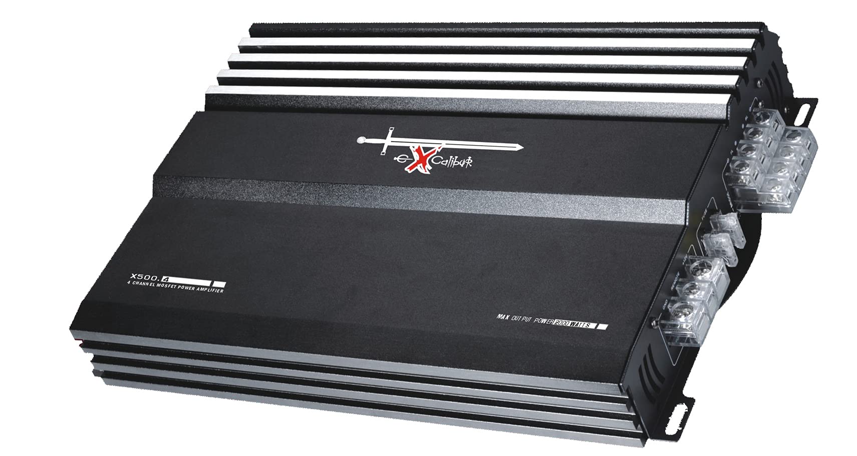 Excalibur Amplificador de potencia X500.4 (MOSFET, 4 canales, 2000 W)