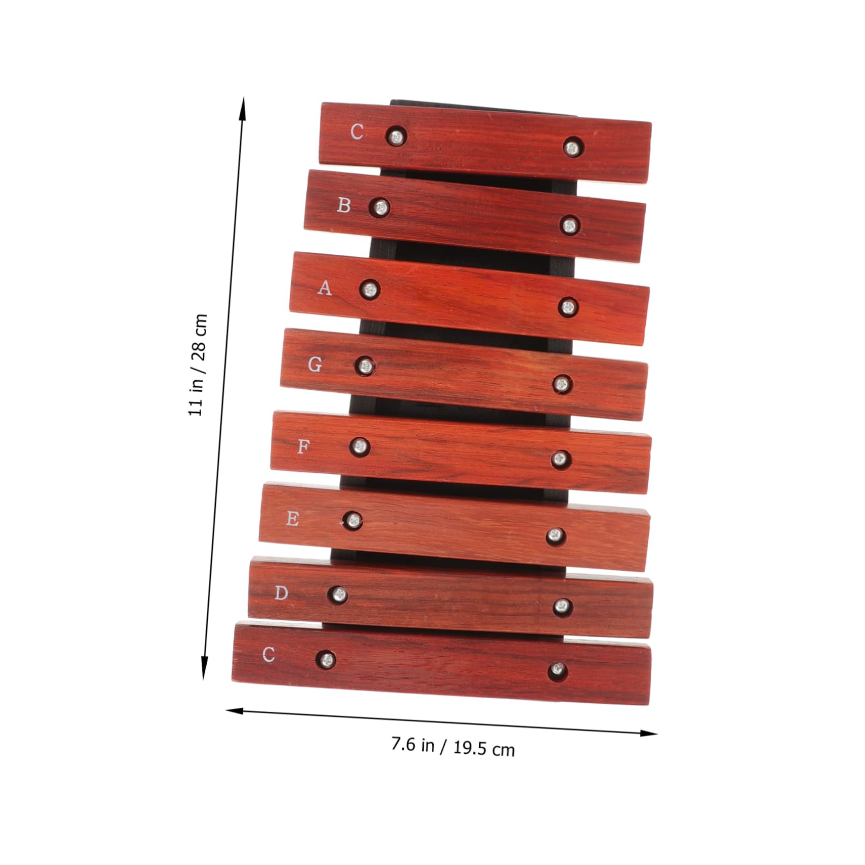 YARNOW Xilofono in Legno 8 Note per Bambini Piccoli con Bacchette, Strumento a Percussione per Principianti, Didattico per Asilo e Casa, Regalo Educativo Musicale Colore Casuale