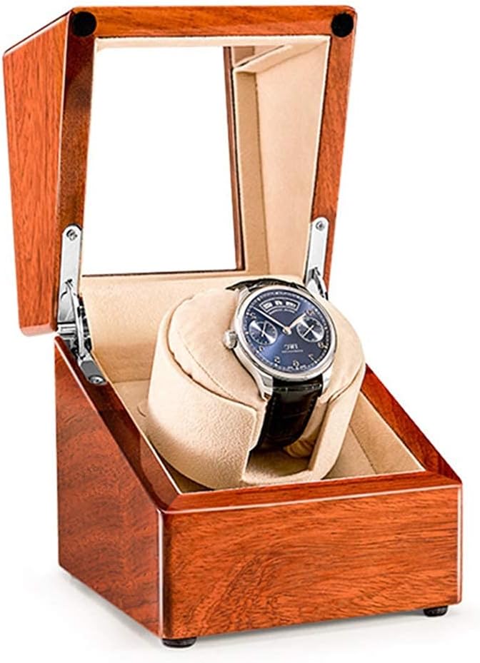 Watch Watch Winders for 1 Watches with Super Quiet Motor 5 Rotation Mode Setting Automatic Winder Storage Display Case Box Self Winding